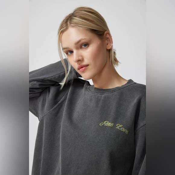 Urban Outfitters Pure Love Tiger Graphic Sweatshirt‎ Anthropologie Free People - Picture 2 of 8